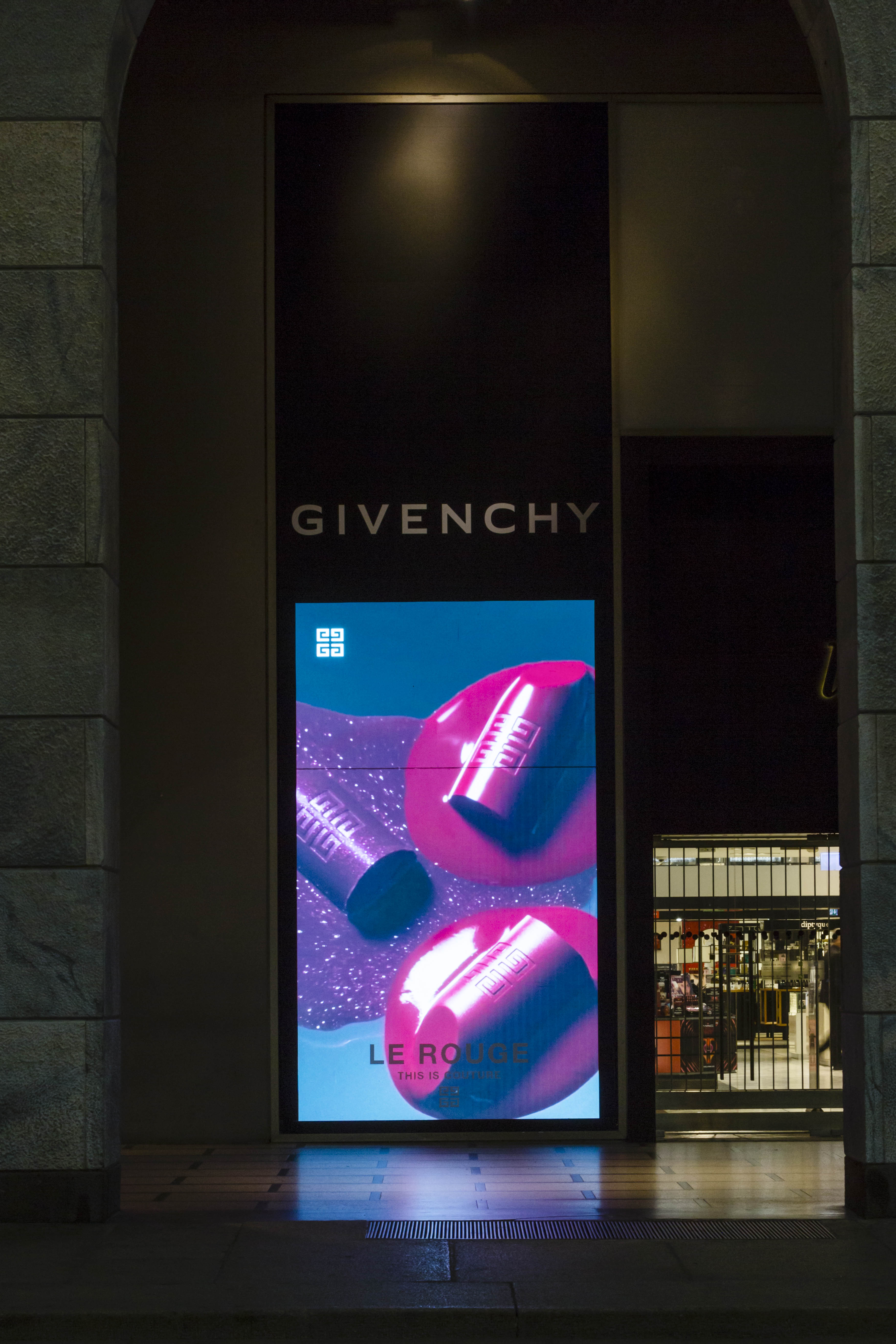 Givenchy temporary at La Rinascente Milano