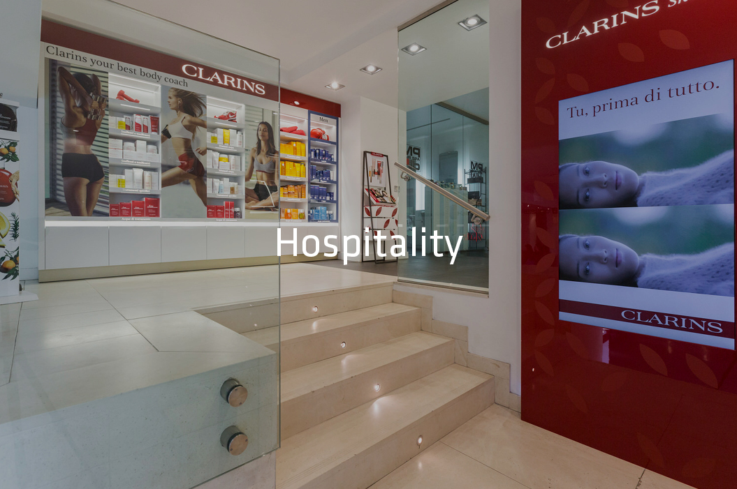 Clarins Virgin spa Milano General contractor hospitality soluzioni complete chiavi in mano